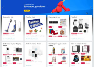 Amazon Prime Big Deal Days home Page