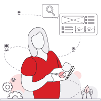 Focused professional at BellaVix optimizing marketplace marketing campaigns